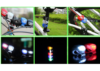 2 LED safety bicycle frame Light silicone led bicycle light